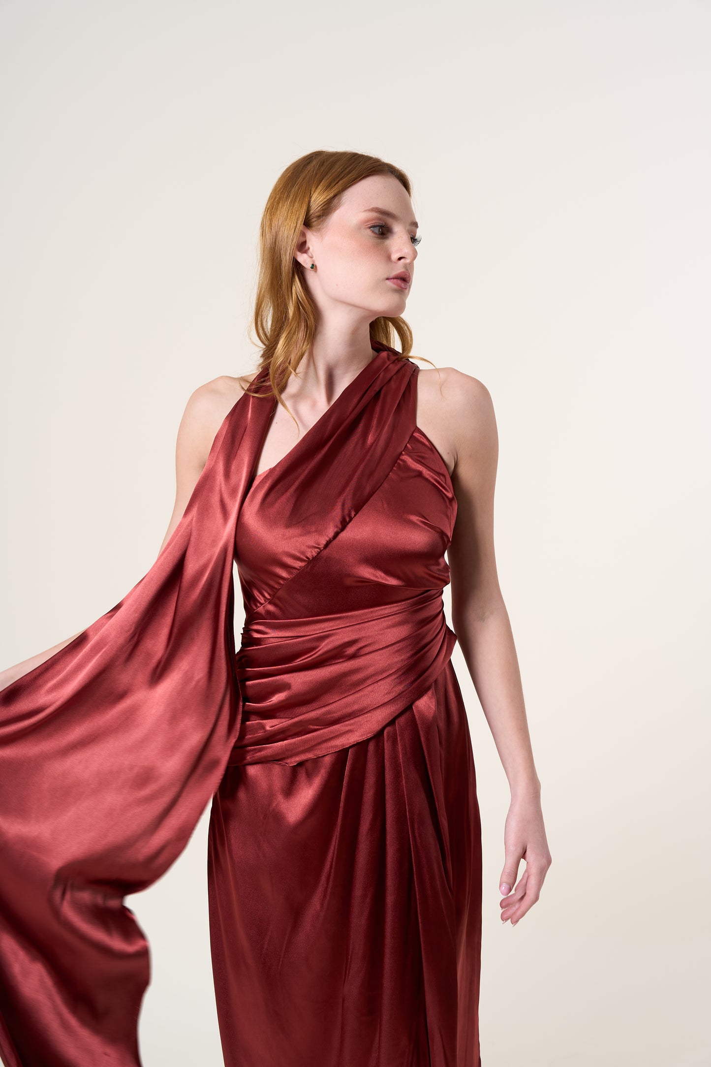 Nina Scarf Maxi Gown