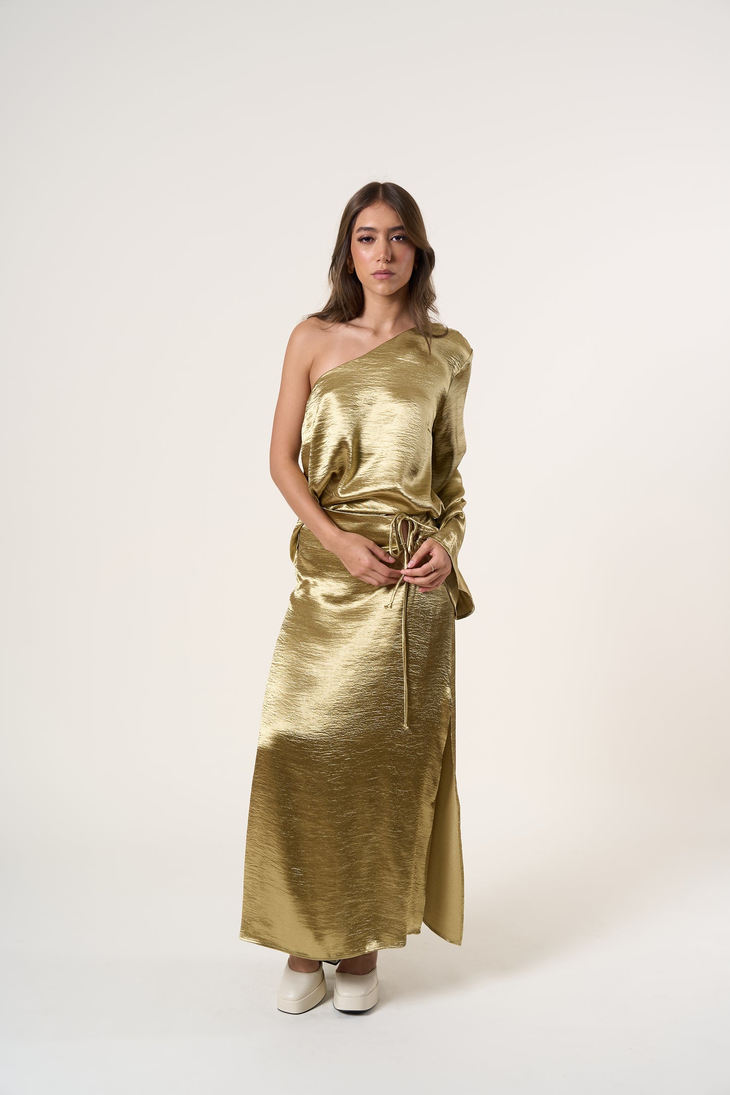 Rhea Olive Gold Set