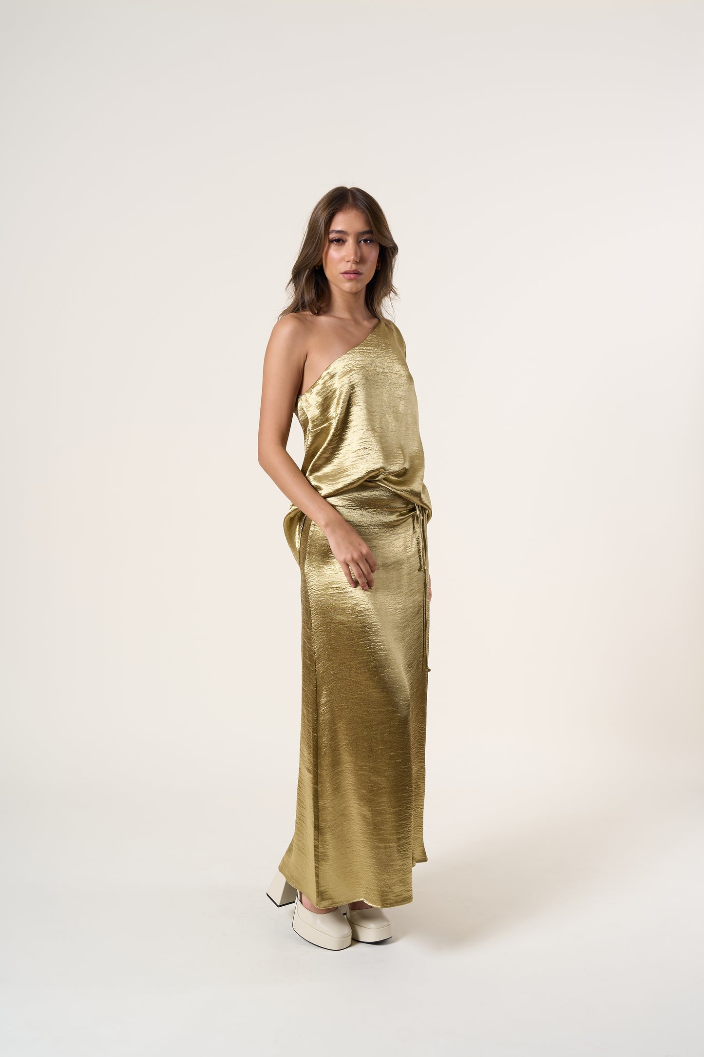 Rhea Olive Gold Set