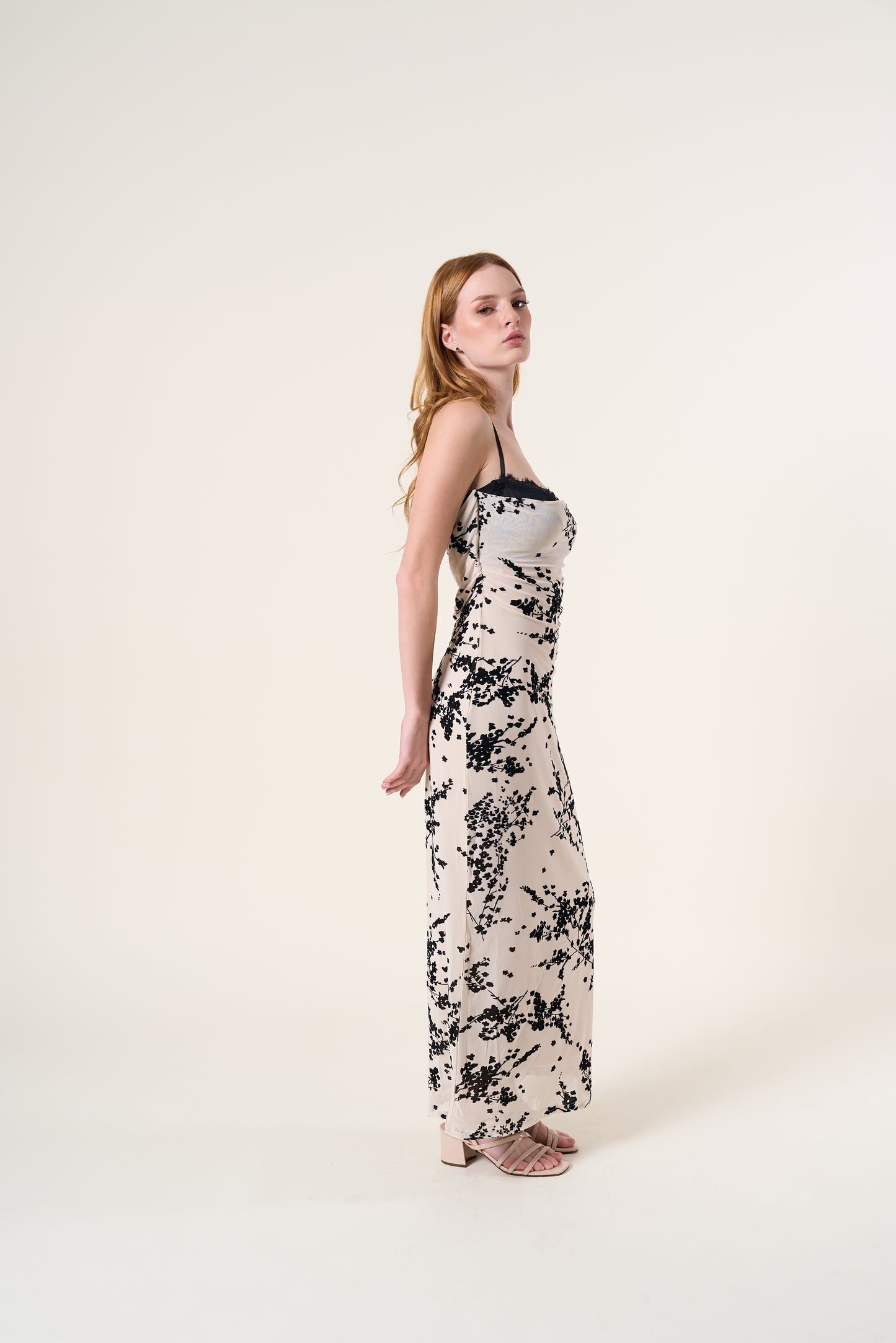 Talia Lace Velvet Dress