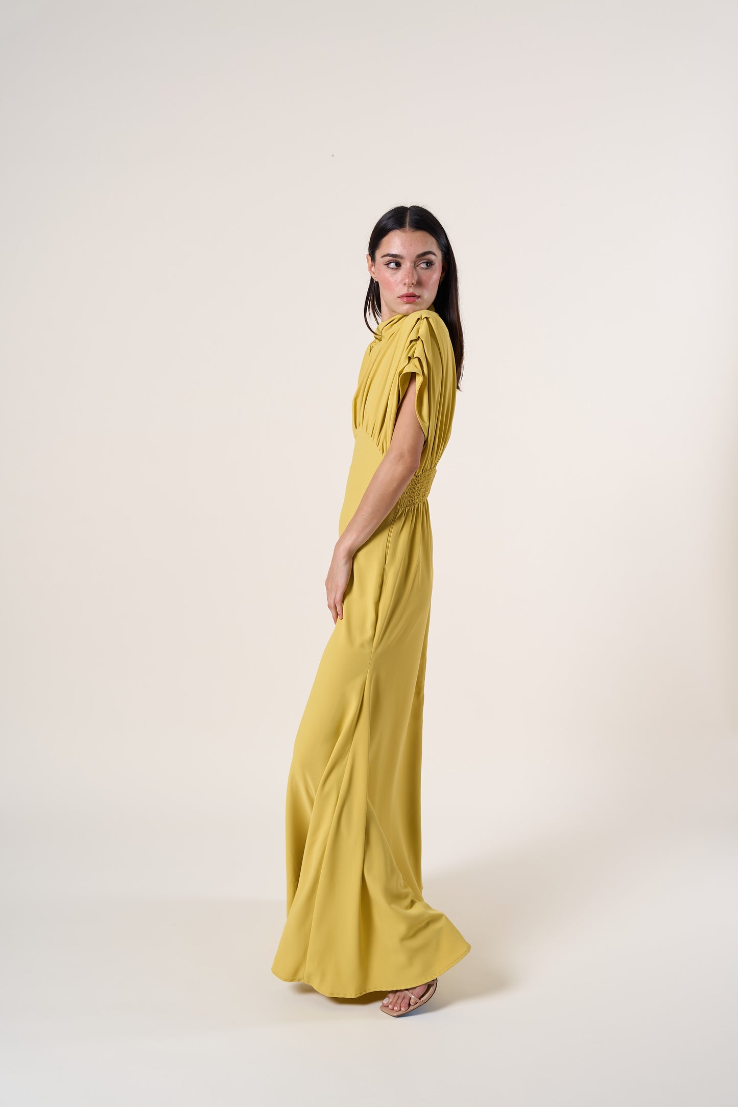 Olivia Pleated Gown