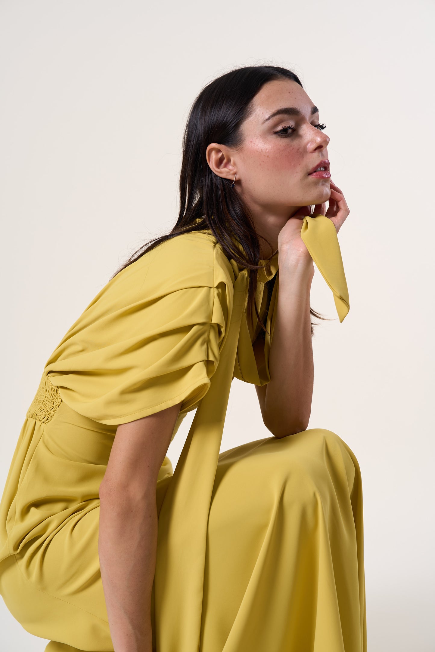 Olivia Pleated Gown