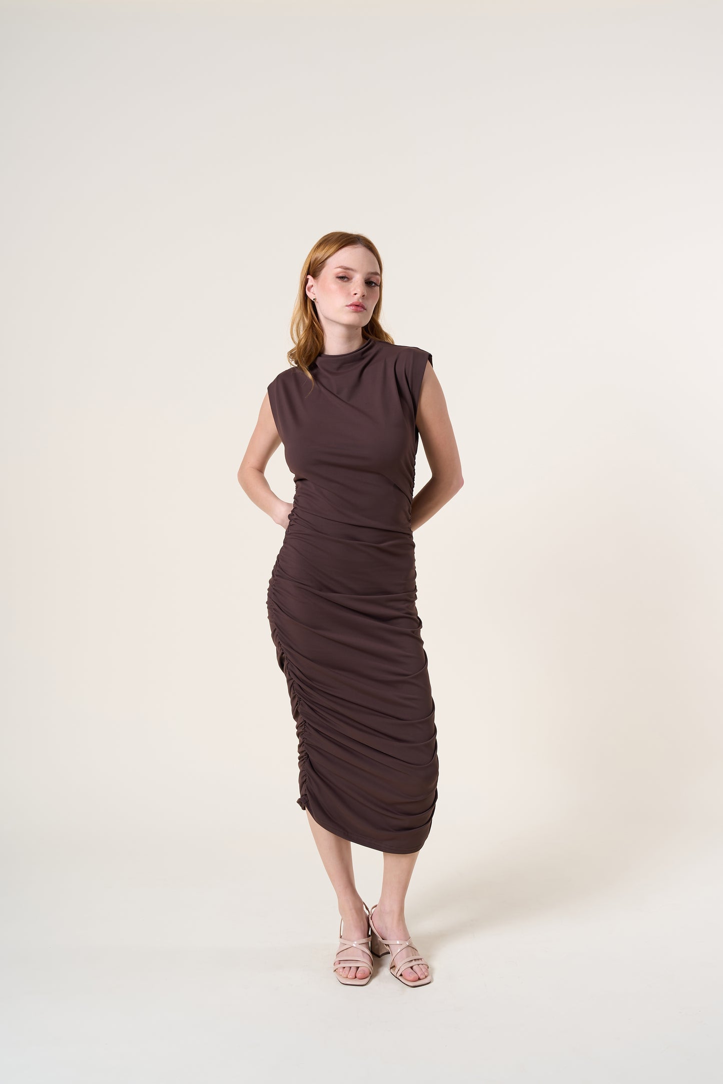 Calista Espresso Dress