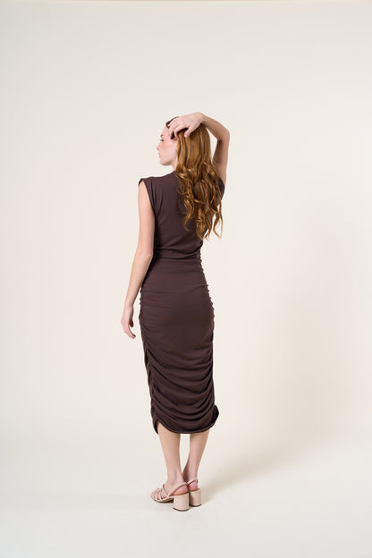 Calista Espresso Dress