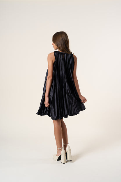 Rene Pleated Mini Dress