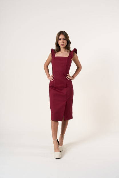 June Malbec Dress