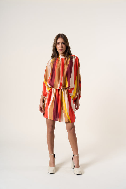 Aman Loose Sleeves Mini Dress