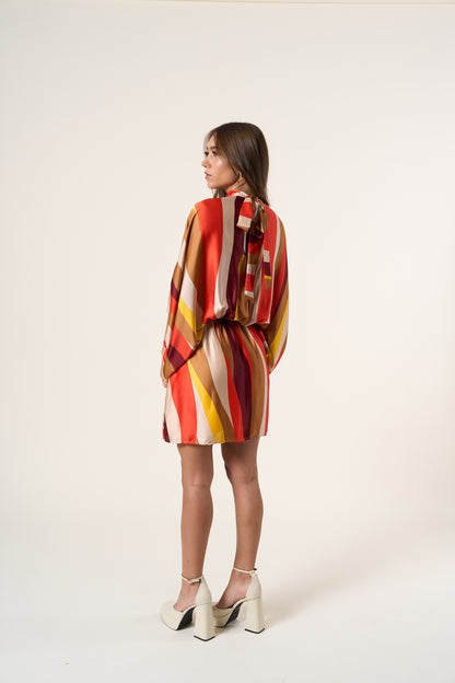 Aman Loose Sleeves Mini Dress