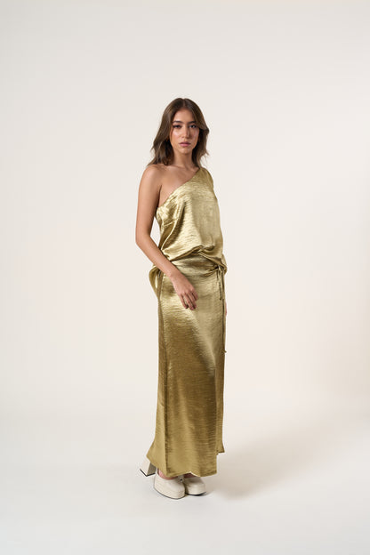 Rhea Olive Gold Set