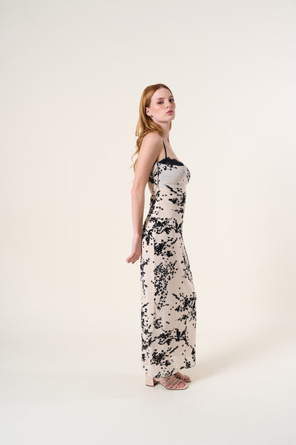 Talia Lace Velvet Dress