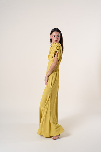 Olivia Pleated Gown